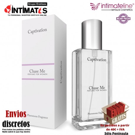 Captivation Chase Me Woman · Perfume con fragancia de feromonas · IntimateLine, que puedes adquirir en intimates.es "Tu Personal Shopper Erótico"