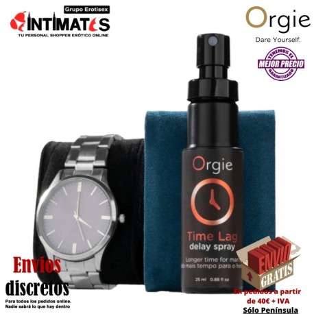 Time Lag · Spray retardante · Orgie, que puedes adquirir en intimates.es "Tu Personal Shopper Erótico"