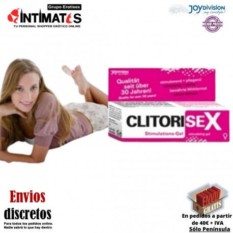 Clitorisex · Gel estimulante 25ml · Joydivision, que puedes adquirir en intimates.es "Tu Personal Shopper Erótico"