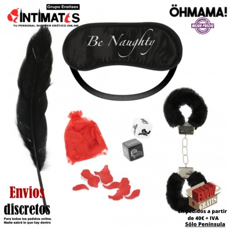 Be Naughty 3 · Set para parejas · Öhmama, que puedes adquirir en intimates.es "Tu Personal Shopper Erótico"
