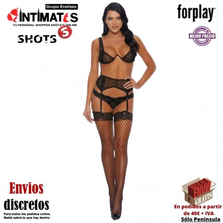 You've Dot My Number · Conjunto de lencería con liguero XL · Forplay, que puedes adquirir en intimates.es "Tu Personal Shopper Erótico"