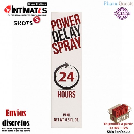 Power Delay Spray - 24h - 15 ml · Spray retardante · PharmQuest, que puedes adquirir en intimates.es "Tu Personal Shopper Erótico"