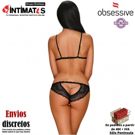 Millagro · Seductor conjunto de lencería negra · Obsessive, que puedes adquirir en intimates.es "Tu Personal Shopper Erótico"