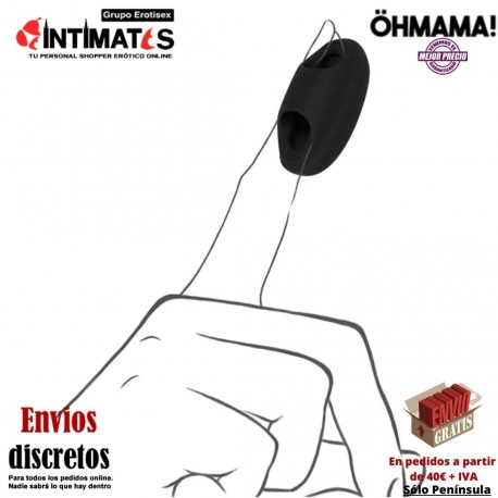 Potente dedal con 5 modos de vibración · Öhmama!, que puedes adquirir en intimates.es "Tu Personal Shopper Erótico"