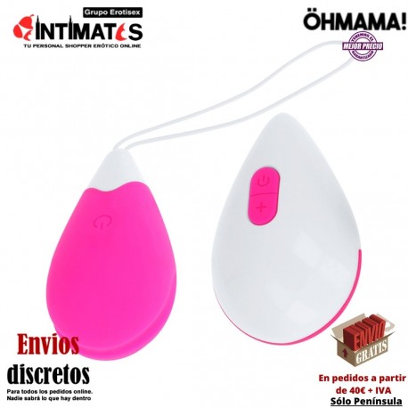 Huevo vibrador con 10 modos y control remoto - 65mm · Öhmama!, que puedes adquirir en intimates.es "Tu Personal Shopper Erótico"