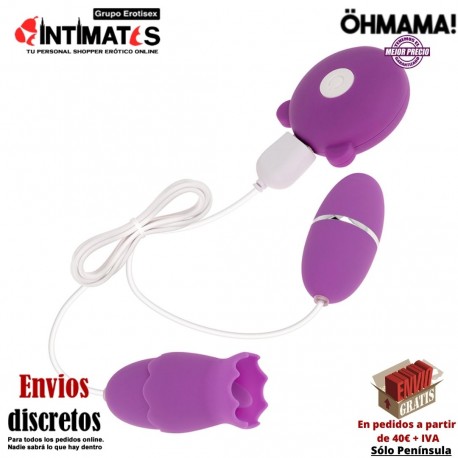 Huevo vibrador y estimulador clítoris ¡2 en 1! · Öhmama!, que puedes adquirir en intimates.es "Tu Personal Shopper Erótico"