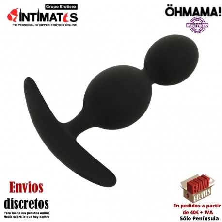 Plug anal de silicona con bolas - 90mm · Öhmama!, que puedes adquirir en intimates.es "Tu Personal Shopper Erótico"
