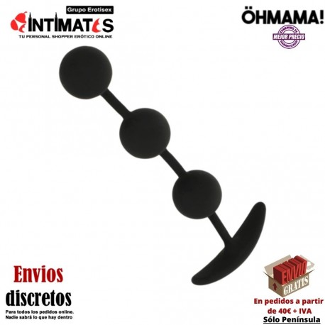 Cadena anal de silicona con 140mm · ÖhMama, que puedes adquirir en intimates.es "Tu Personal Shopper Erótico"