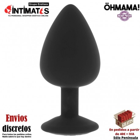 Diamond · Plug anal de silicona con cristal en la base - 70mm · Öhmama!, que puedes adquirir en intimates.es "Tu Personal Shopper Erótico"