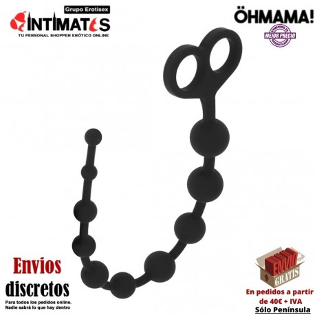 Cadena anal de silicona con 335mm · ÖhMama, que puedes adquirir en intimates.es "Tu Personal Shopper Erótico"