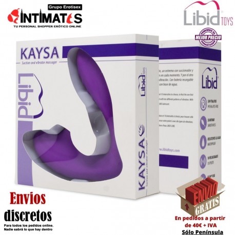 Kaysa · Succionador y Vibrador Punto G · Libid Toys, que puedes adquirir en intimates.es "Tu Personal Shopper Erótico"