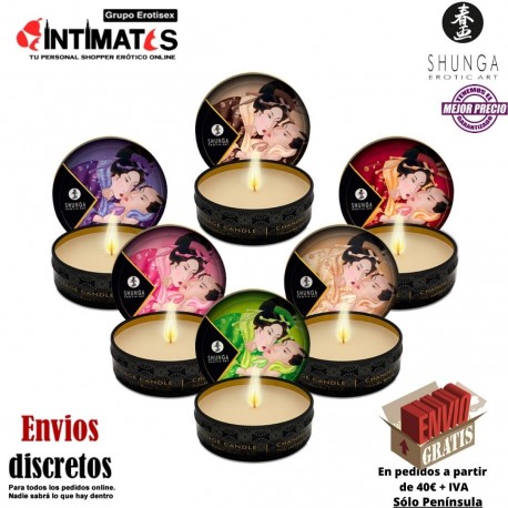 Mini vela de Masaje con fragancia · Shunga, que puedes adquirir en intimates.es "Tu Personal Shopper Erótico"