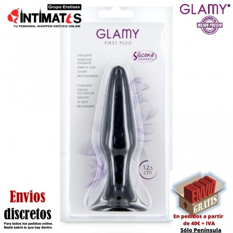 First Plug - Negro · Estimulador anal 15 cm · Glamy, que puedes adquirir en intimates.es "Tu Personal Shopper Erótico"
