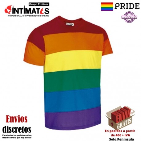 Camiseta LGTB de manga corta · Pride, que puedes adquirir en intimates.es "Tu Personal Shopper Erótico"