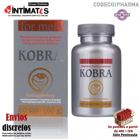 Kobra ♂ 60 caps · Estimula la erección · Cobeco, que puedes adquirir en intimates.es "Tu Personal Shopper Erótico"