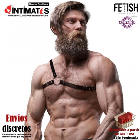 Attitude Hombro Cruzado Harness · Arnés ecopiel hombre · Fetish Submissive, que puedes adquirir en intimates.es "Tu Personal Shopper Erótico"