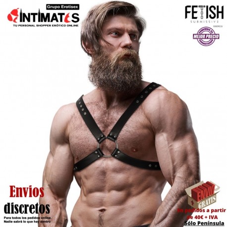 Attitude Pecho Cruzado Harness · Arnés ecopiel hombre · Fetish Submissive, que puedes adquirir en intimates.es "Tu Personal Shopper Erótico"