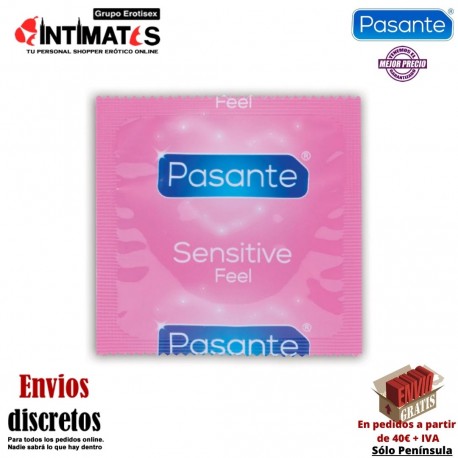 Sensitive Feel · Preservativos ultrafinos 144u · Pasante, que puedes adquirir en intimates.es "Tu Personal Shopper Erótico"
