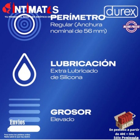 Extra Seguro · 12 Preservativos · Durex, que puedes adquirir en intimates.es "Tu Personal Shopper Erótico"