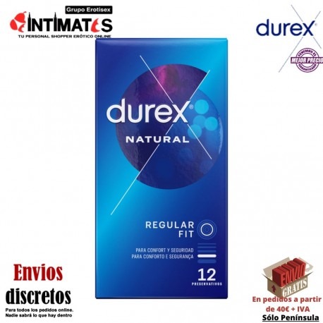 Preservativos Natural Comfort · 12 Condones · Durex, que puedes adquirir en intimates.es "Tu Personal Shopper Erótico"