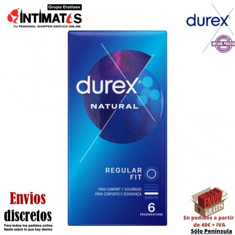 Natural Plus · 6 Preservativos · Durex, que puedes adquirir en intimates.es "Tu Personal Shopper Erótico"