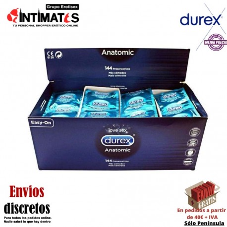 Anatomic · 144 Preservativos · Durex, que puedes adquirir en intimates.es "Tu Personal Shopper Erótico"