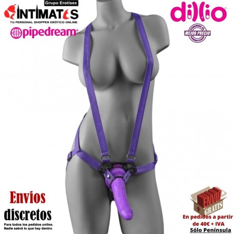 Strap-on suspender harness Set 7" · Arnés con tirantes y consolador de 160mm · Dillio, que puedes adquirir en intimates.es "Tu Personal Shopper Erótico"