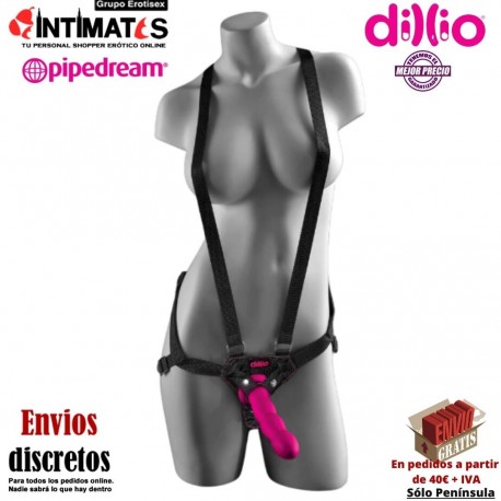 6" Strap-on suspender · Arnés con tirantes y consolador de 190mm · Dillio, que puedes adquirir en intimates.es "Tu Personal Shopper Erótico"