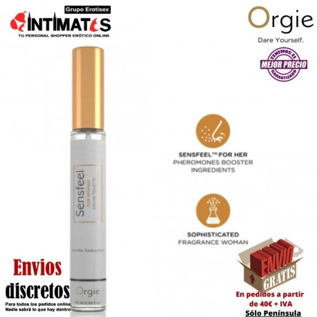 Sensfeel for Woman – Tamaño Viaje · Aumenta el atractivo físico de la mujer · Orgie, que puedes adquirir en intimates.es "Tu Personal Shopper Erótico"