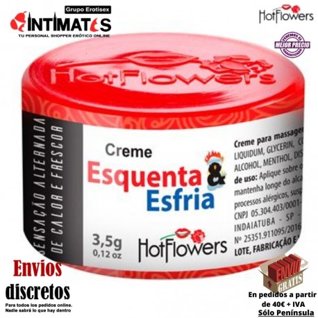 Esquenta - Esfria · Crema íntima efecto calor y frescura · Hot Flowers, que puedes adquirir en intimates.es "Tu Personal Shopper Erótico"