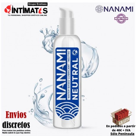 Neutral 150ml · Lubricante base de agua · Nanami, que puedes adquirir en intimates.es "Tu Personal Shopper Erótico"