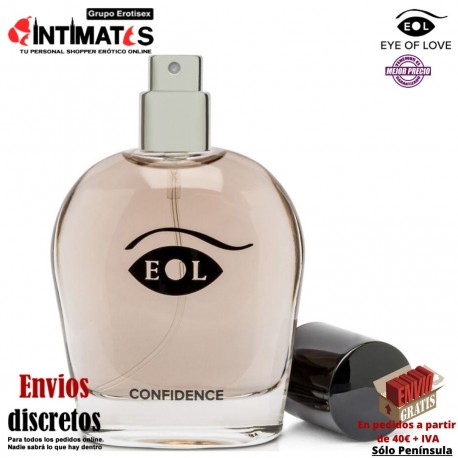 Confidence 50ml · Perfume de feromonas con aroma almizclado ♂ · Eye of Love, que puedes adquirir en intimates.es "Tu Personal Shopper Erótico"
