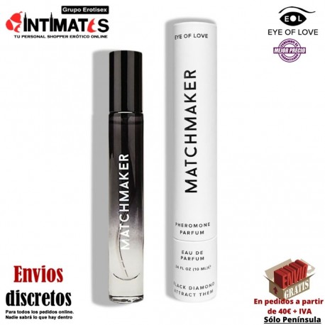 Matchmarker Black Diamond · Perfume con feromonas para atraer a el y ella · Eye of Love, que puedes adquirir en intimates.es "Tu Personal Shopper Erótico"