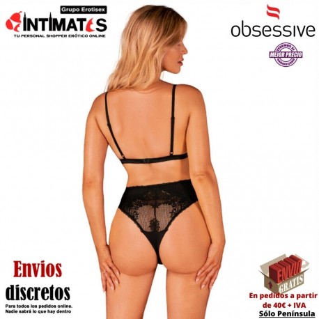 Maderris · Body negro de encaje y malla · Obsessive, que puedes adquirir en intimates.es "Tu Personal Shopper Erótico"