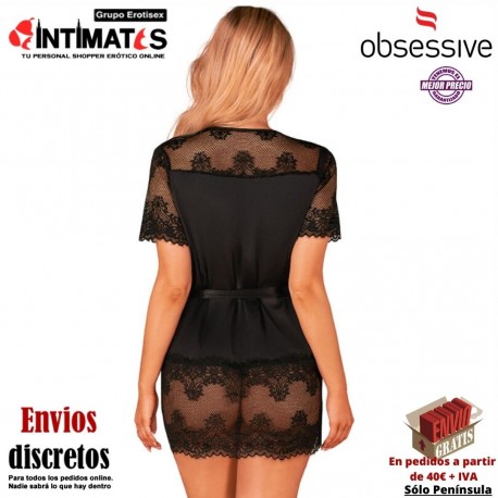 Maderris · Bata de raso · Obsessive, que puedes adquirir en intimates.es "Tu Personal Shopper Erótico"