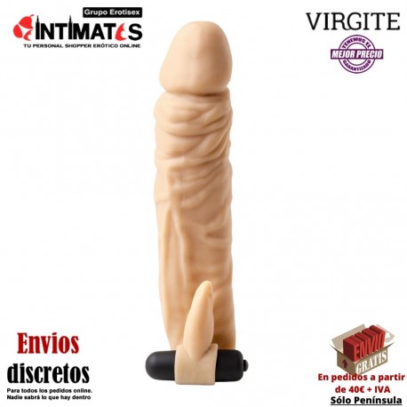 S4 · Funda realística para el pene con vibración · Virgite, que puedes adquirir en intimates.es "Tu Personal Shopper Erótico"