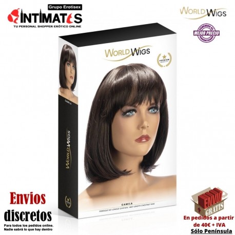 Camila · Peluca castaña de alta calidad · WorldWigs, que puedes adquirir en intimates.es "Tu Personal Shopper Erótico"