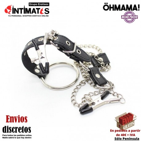 Pinzas para los pezones con cadenas y anillo pene · ÖhMama, que puedes adquirir en intimates.es "Tu Personal Shopper Erótico"