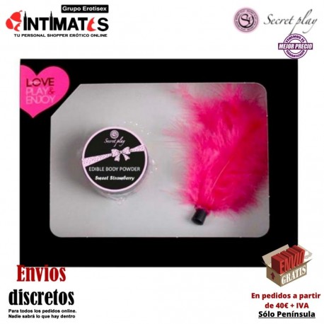 Estuche Polvos Comestibles Fresa · Secret Play, que puedes adquirir en intimates.es "Tu Personal Shopper Erótico"