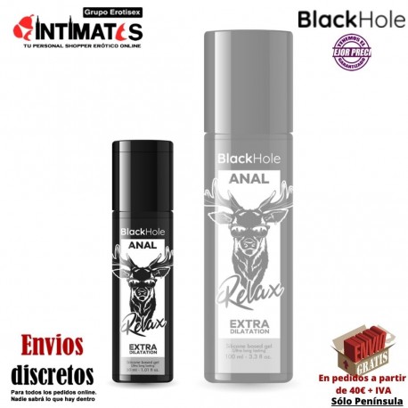 Anal Relax Extra Dilatación · Lubricante a base de silicona 30ml · BlackHole, que puedes adquirir en intimates.es "Tu Personal Shopper Erótico"