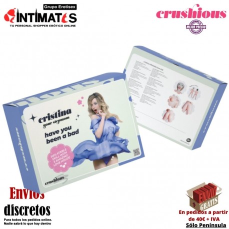 Cristina la madrastra · Muñeca inflable · Crushious, que puedes adquirir en intimates.es "Tu Personal Shopper Erótico"