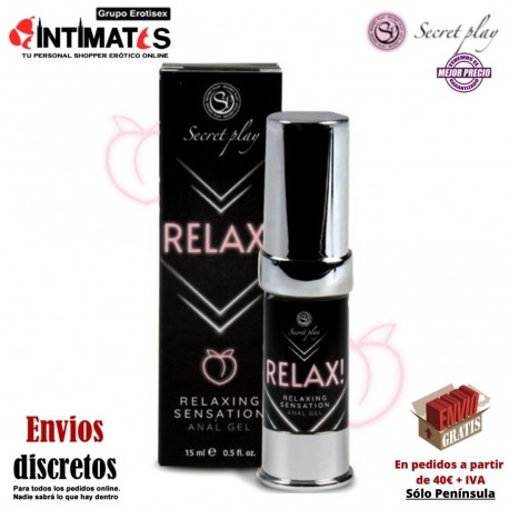 Relax · Relajante anal · Secret Play, que puedes adquirir en intimates.es "Tu Personal Shopper Erótico"