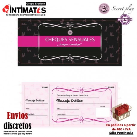 Cheques sensuales · Femarvi, que puedes adquirir en intimates.es "Tu Personal Shopper Erótico"