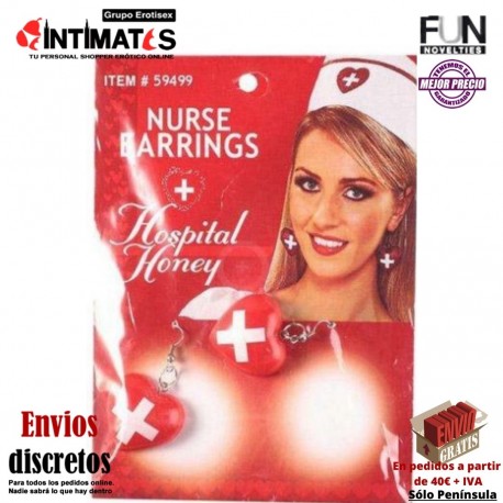 Nurse Earrings · Pendientes de enfermera · Fun Novelties, que puedes adquirir en intimates.es "Tu Personal Shopper Erótico"