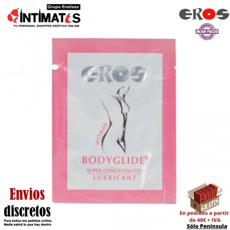 Bodyglide ♀ · Lubricante súper concentrado 2 ml · Eros, que puedes adquirir en intimates.es "Tu Personal Shopper Erótico"