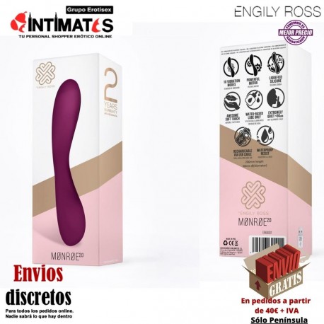 Monroe² · Vibrador de silicona líquida inyectada · Engily Ross, que puedes adquirir en intimates.es "Tu Personal Shopper Erótico"