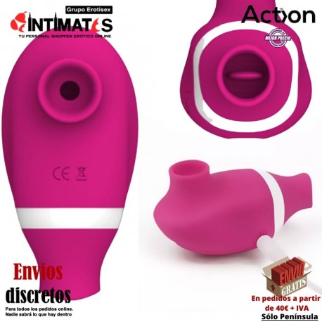 No. Seven · Succionador de clítoris y lengua estimuladora · Action, que puedes adquirir en intimates.es "Tu Personal Shopper Erótico"