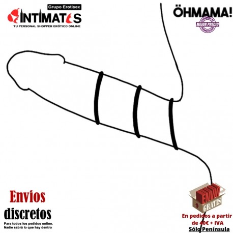 Anillos de silicona para pene y testículos · Öhmama!, que puedes adquirir en intimates.es "Tu Personal Shopper Erótico"