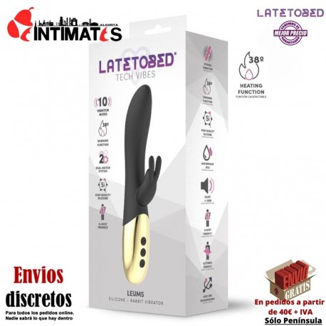 Leums · Vibrador conejito con función de calor · Latetobed, que puedes adquirir en intimates.es "Tu Personal Shopper Erótico"