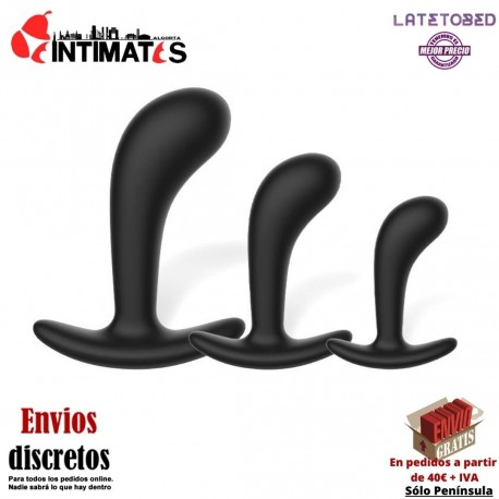 P-Spot Trainer Kit · Set de 3 Masajeadores Prostáticos · Latetobed, que puedes adquirir en intimates.es "Tu Personal Shopper Erótico"